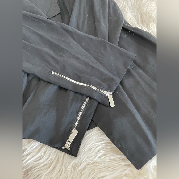 Jones NY Signature Light Black Blazer/Jacket w/Zipper Accents - NWT - Picture 4 of 11